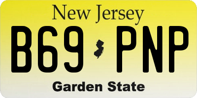 NJ license plate B69PNP