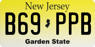 NJ license plate B69PPB