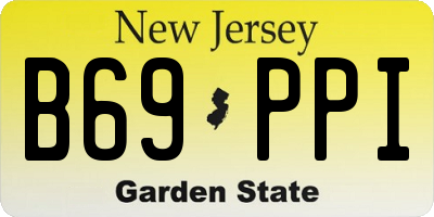 NJ license plate B69PPI