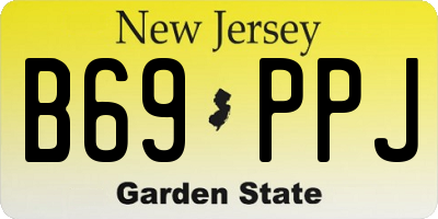 NJ license plate B69PPJ