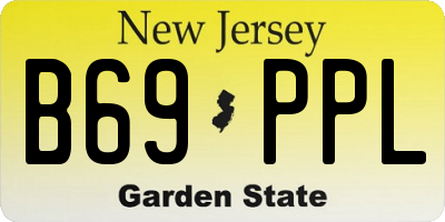 NJ license plate B69PPL