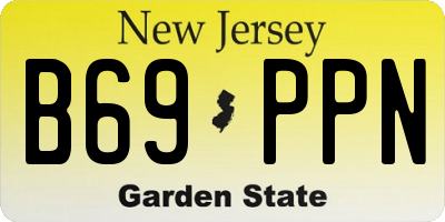NJ license plate B69PPN