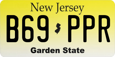 NJ license plate B69PPR