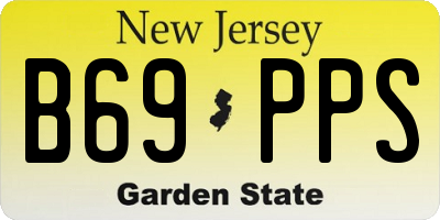 NJ license plate B69PPS