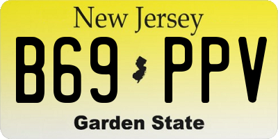 NJ license plate B69PPV