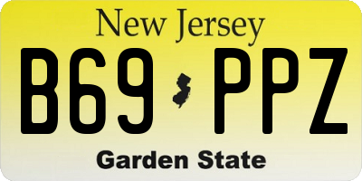 NJ license plate B69PPZ