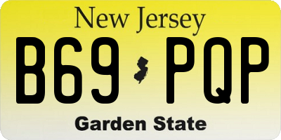 NJ license plate B69PQP