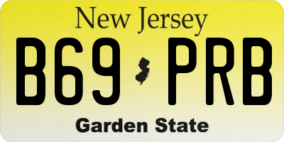 NJ license plate B69PRB