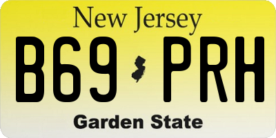 NJ license plate B69PRH