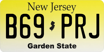 NJ license plate B69PRJ
