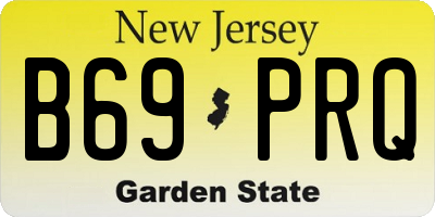 NJ license plate B69PRQ