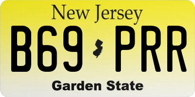 NJ license plate B69PRR