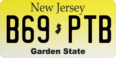 NJ license plate B69PTB