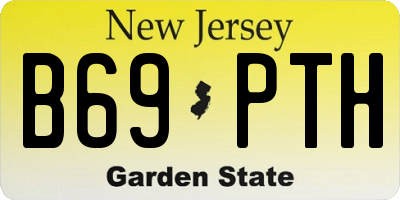 NJ license plate B69PTH