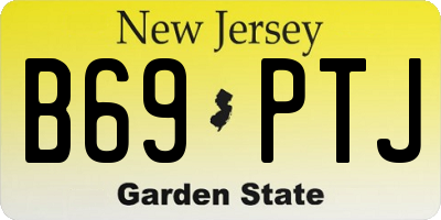 NJ license plate B69PTJ