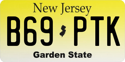 NJ license plate B69PTK
