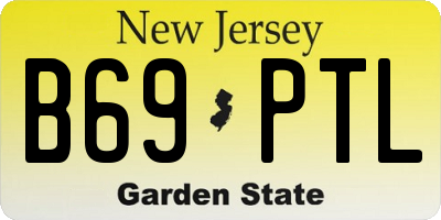 NJ license plate B69PTL