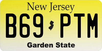 NJ license plate B69PTM