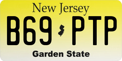 NJ license plate B69PTP