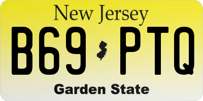 NJ license plate B69PTQ