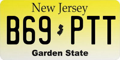 NJ license plate B69PTT