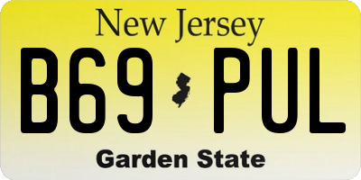 NJ license plate B69PUL