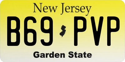 NJ license plate B69PVP