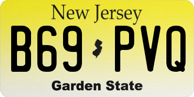 NJ license plate B69PVQ