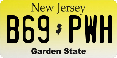 NJ license plate B69PWH
