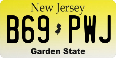 NJ license plate B69PWJ