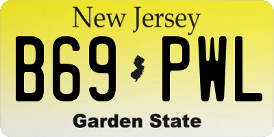NJ license plate B69PWL