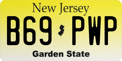NJ license plate B69PWP