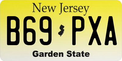 NJ license plate B69PXA