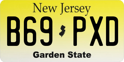 NJ license plate B69PXD