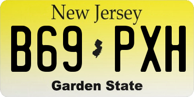 NJ license plate B69PXH