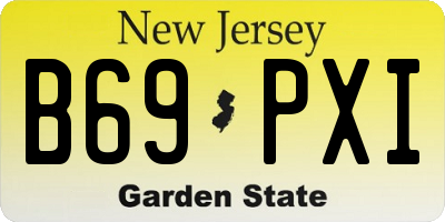 NJ license plate B69PXI