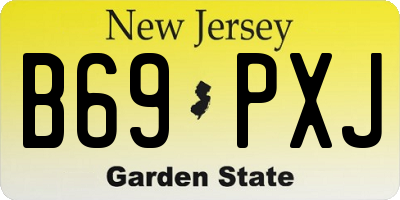 NJ license plate B69PXJ