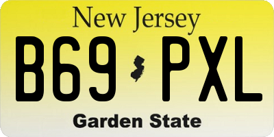 NJ license plate B69PXL