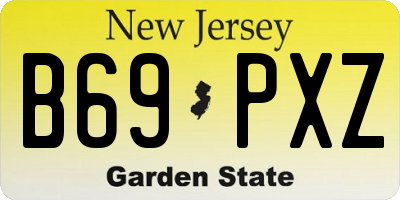 NJ license plate B69PXZ