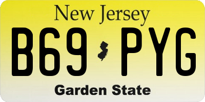 NJ license plate B69PYG