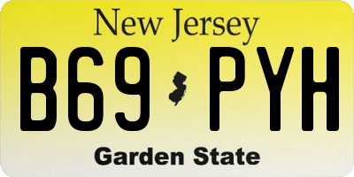 NJ license plate B69PYH