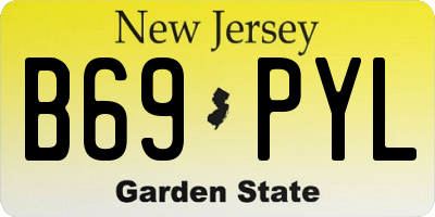 NJ license plate B69PYL