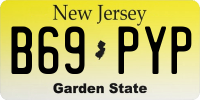 NJ license plate B69PYP