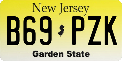 NJ license plate B69PZK