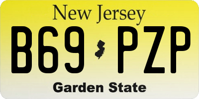 NJ license plate B69PZP