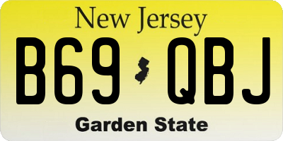 NJ license plate B69QBJ