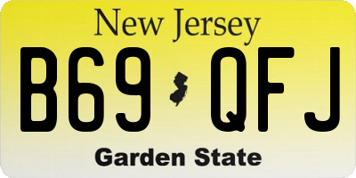 NJ license plate B69QFJ