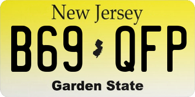 NJ license plate B69QFP
