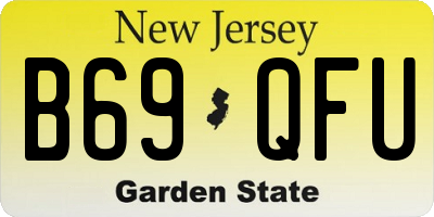 NJ license plate B69QFU