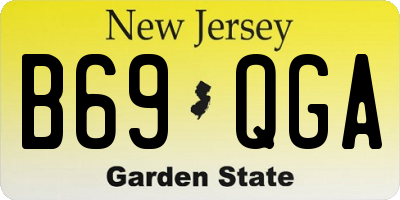 NJ license plate B69QGA